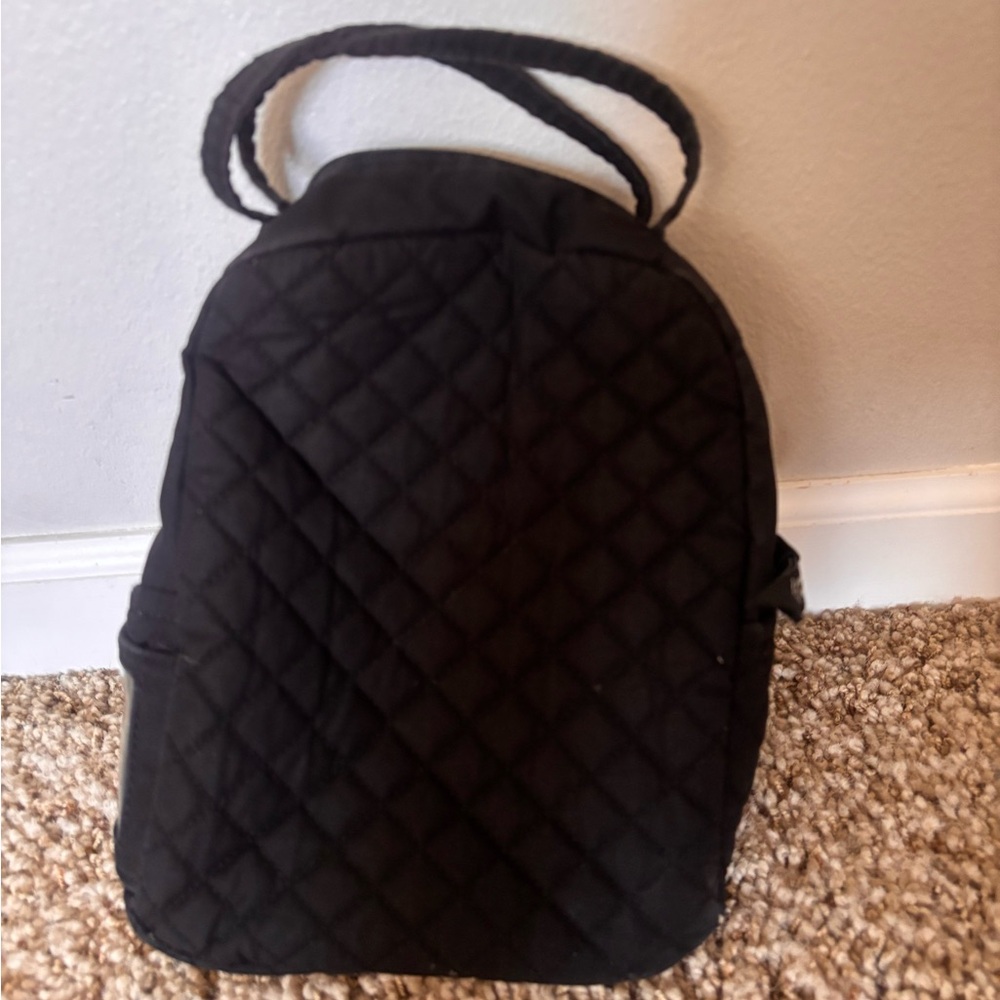 Quilted Black Vera Bradley Lunchbox